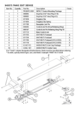 94/9575 PANIC EXIT DEVICE